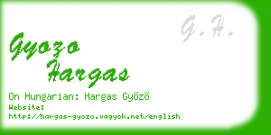 gyozo hargas business card