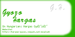 gyozo hargas business card
